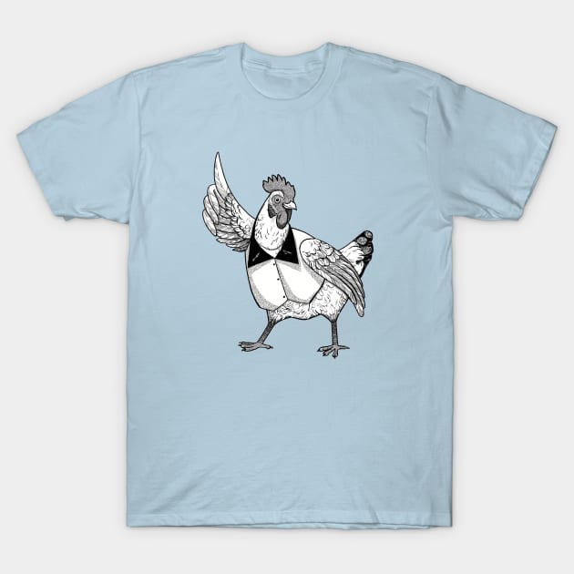 Disco Chicken T-Shirt by JCPhillipps